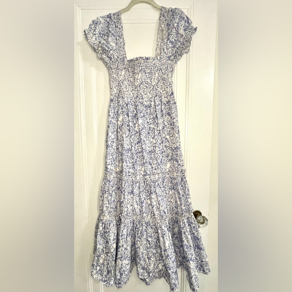 O.P.T Blue Floral Dress. Size Medium